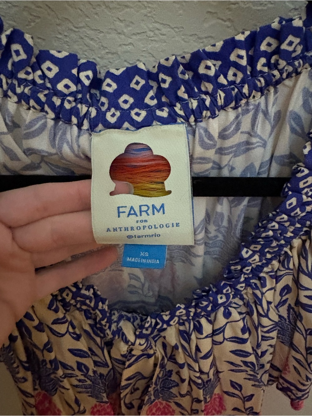 FARM Rio x Anthropologie Off-The-Shoulder Ruffle Blouse - Picture 8 of 9
